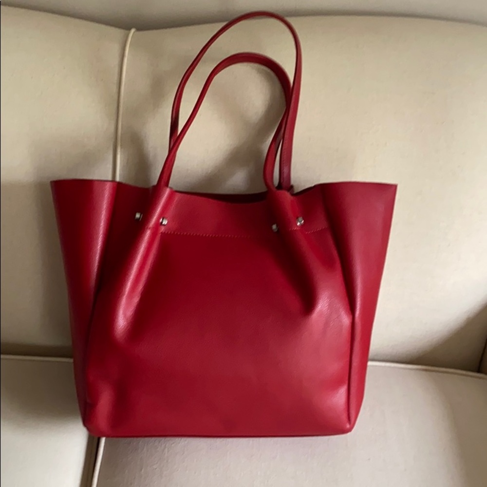 Zara red handbag